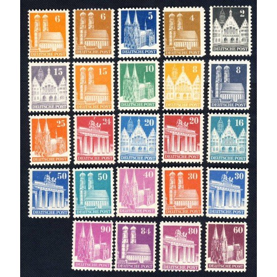 Alemania Federal - Bizonia - 41/64 - 1948 Monumentos Lujo