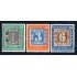 Alemania Federal - Bizonia - 76/78 - 1949 Cent. del sello alemán 1os sellos de Baviera Lujo