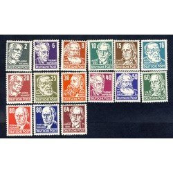 Alemania Oriental - 91/05 - GERMANY 1953 Celebridades diversas (fijasellos)