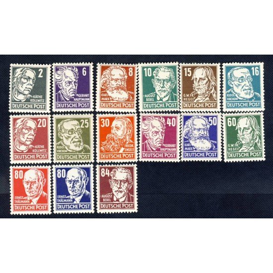 Alemania Oriental - 91/05 - GERMANY 1953 Celebridades diversas (fijasellos)
