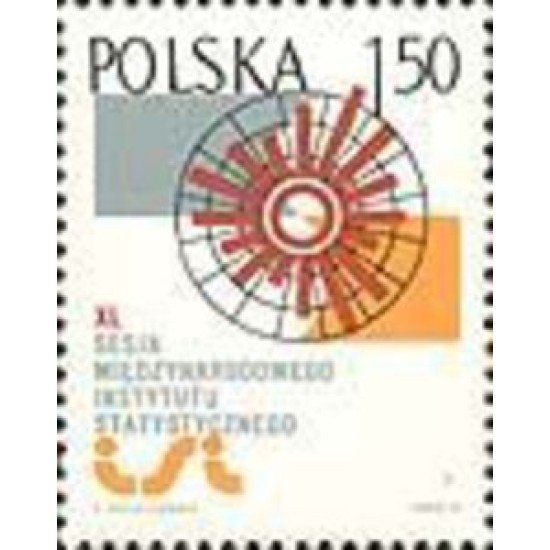 Polonia - 2234 - 1975 40ª Sesión del Instituto internacional de estadística Gràfica simbólica Lujo Polonia - 2234 - 1975 40ª Sesión del Instituto internacional de estadística Gràfica simbólica Lujo