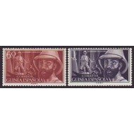 Guinea Española 342/43 1955 Centº del nacimiento de Manuel Iradier MNH Guinea Española 342/43 1955 Centº del nacimiento de Manuel Iradier MNH