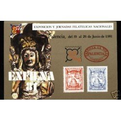 España Spain Hojitas Recuerdo 98 1981 FNMT Exfilna 81 Palencia 
