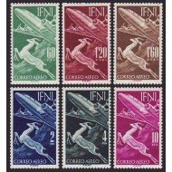Ifni 89/94 1953 1 abr. Correo Aéreo Fauna Avión Plain MNH Ifni 89/94 1953 1 abr. Correo Aéreo Fauna Avión Plain MNH
