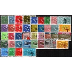Tema Europa - 1962 Año Completo  39 Sellos