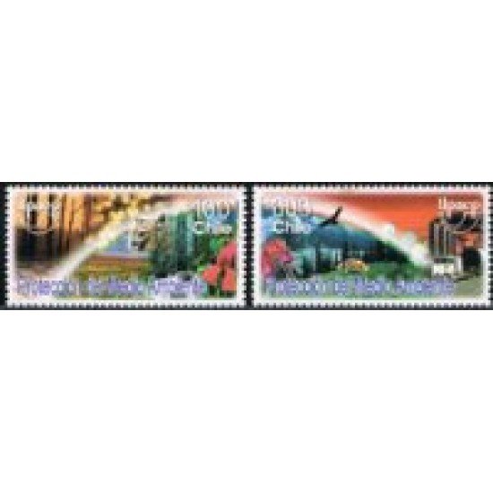 Chile 1672/73 2004 Serie. América UPAEP. Protección al Medio Ambiente MNH Chile 1672/73 2004 Serie. América UPAEP. Protección al Medio Ambiente MNH