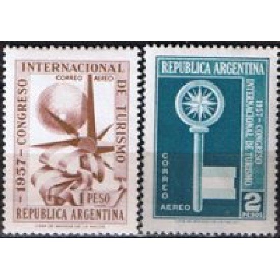 Argentina A- 48/49 1957 Congreso Internacional de Turismo