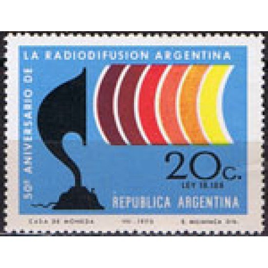 VAR3/S Argentina 872 1970 50 Años de Radiodifusión Argentina VAR3/S Argentina 872 1970 50 Años de Radiodifusión Argentina