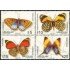 Uruguay 2338/41 Mariposas  MNH