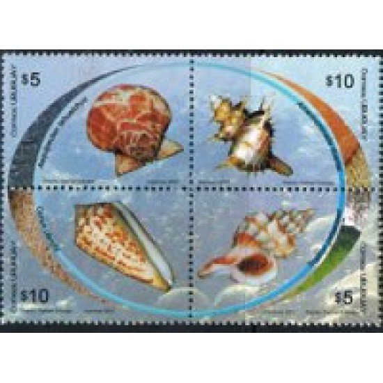 Uruguay 2317/2320 Caracolas marinas MNH Uruguay 2317/2320 Caracolas marinas MNH