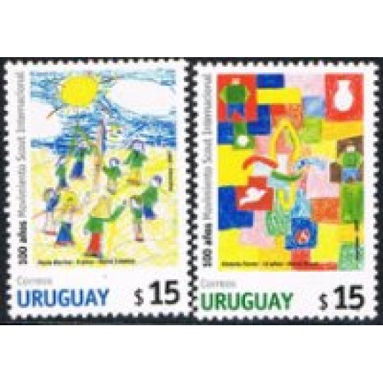 Uruguay 2325/2326 100 Años del Movimiento Scout Internacional - *** Uruguay 2325/2326 100 Años del Movimiento Scout Internacional - ***