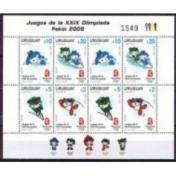 Uruguay 2367a/2370a - Juegos Olímpicos de Verano en Pekín MNH Uruguay 2367a/2370a - Juegos Olímpicos de Verano en Pekín MNH