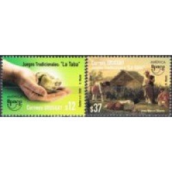Uruguay 2411/2412 - Serie América UPAEP. Juegos Tradicionales MNH