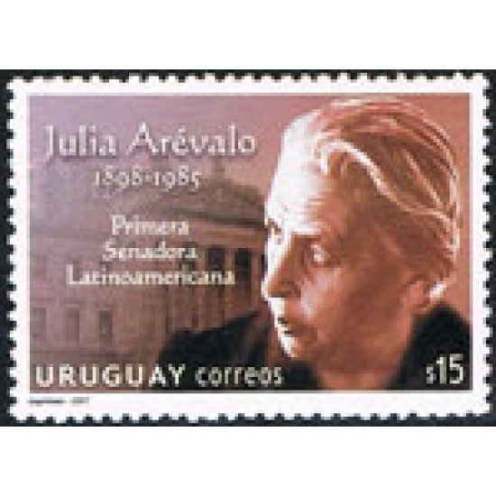 Uruguay 2312 Sra. Julia Arévalo. Primera Senadora Latinoamericana MNH Uruguay 2312 Sra. Julia Arévalo. Primera Senadora Latinoamericana MNH