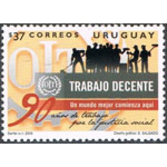 Uruguay 2406 - 90 Años de OIT MNH Uruguay 2406 - 90 Años de OIT MNH