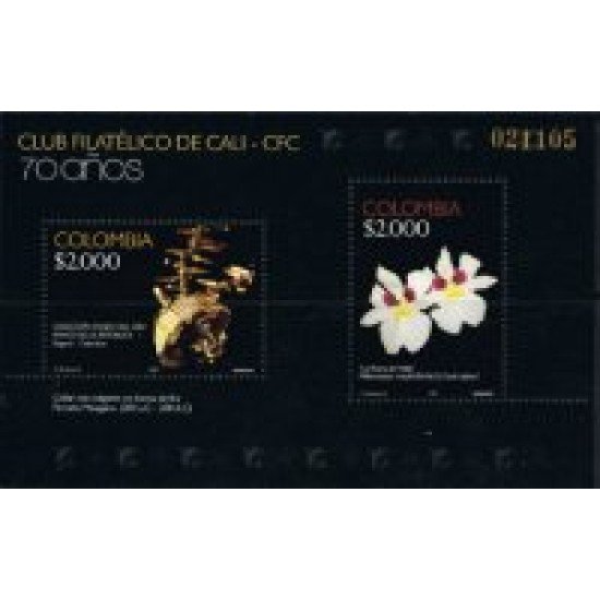 Colombia HB 65 2009 Club Filatelico de Cali MNH Colombia HB 65 2009 Club Filatelico de Cali MNH