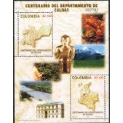 Colombia HB 56 2005 100° del Departamento de Caldas MNH Colombia HB 56 2005 100° del Departamento de Caldas MNH