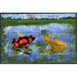 Colombia HB 50 2002 Fauna. Ranas MNH Colombia HB 50 2002 Fauna. Ranas MNH
