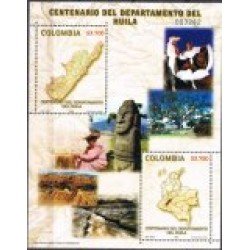 Colombia HB 57 2005 100° del Departamento de Huila MNH Colombia HB 57 2005 100° del Departamento de Huila MNH