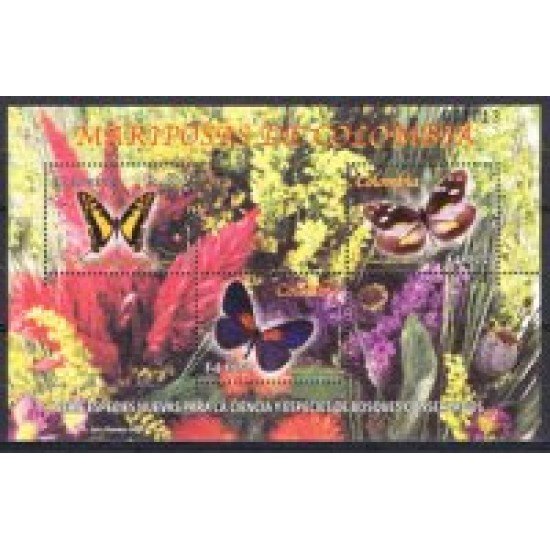 Colombia HB 58 2005 Mariposas de Colombia MNH Colombia HB 58 2005 Mariposas de Colombia MNH