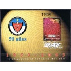 Colombia HB 54 2003 50 Años de DAS MNH Colombia HB 54 2003 50 Años de DAS MNH