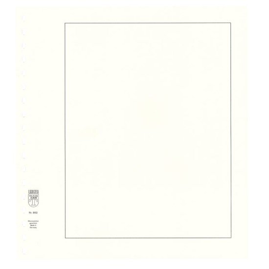 Lindner 802 Hojas Permaphil Cartulina Blanca 193 x 251 mm
