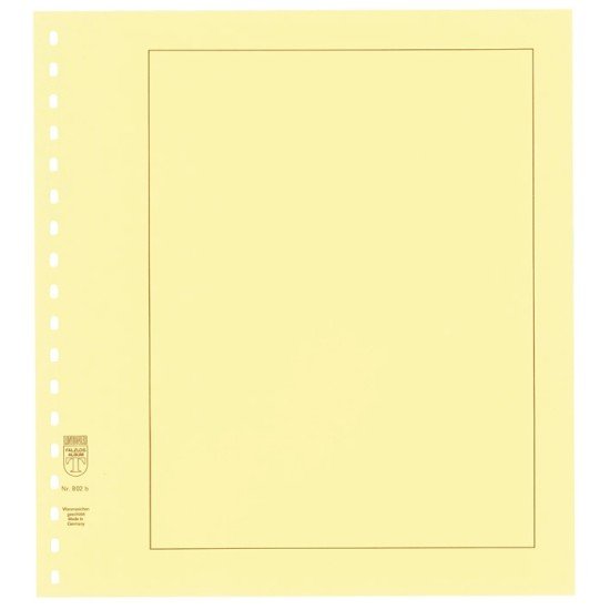 Lindner 802b Hojas Permaphil Cartulina crema 174 x 215 mm