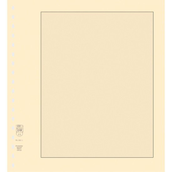 Lindner 802c Hojas Permaphil Cartulina crema  174 x 215 mm