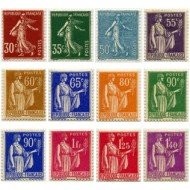 France Francia Nº 360/71 1937-39 Tipografía Lujo