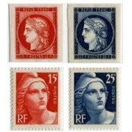 France Francia Nº 830/33 1949 Centenario del sello -Ceres- Lujo France Francia Nº 830/33 1949 Centenario del sello -Ceres- Lujo