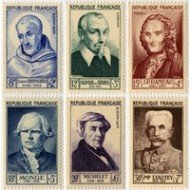 France Francia Nº 945/50 1953 Celebridades del S. XII AL XX Lujo