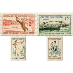 DEP6/S France Francia Nº 1161/64 1958 Juegos tradicionales Lujo DEP6/S France Francia Nº 1161/64 1958 Juegos tradicionales Lujo