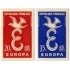 France Francia Nº 1173/74 1958 Europa Lujo