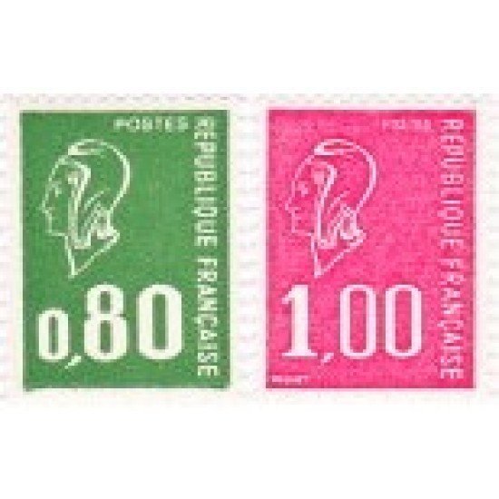 France Francia  Nº 1891/92 1976 Marianne de Bequet Lujo