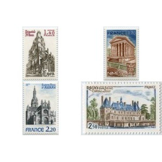 France Francia Nº 2132/35 1981 Serie turística Lujo France Francia Nº 2132/35 1981 Serie turística Lujo