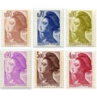 France Francia Nº 2239/44 1982 Libertad Lujo France Francia Nº 2239/44 1982 Libertad Lujo