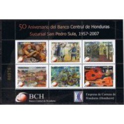 Honduras A- 1313/18 2007 100° del Banco de Honduras MNH Honduras A- 1313/18 2007 100° del Banco de Honduras MNH