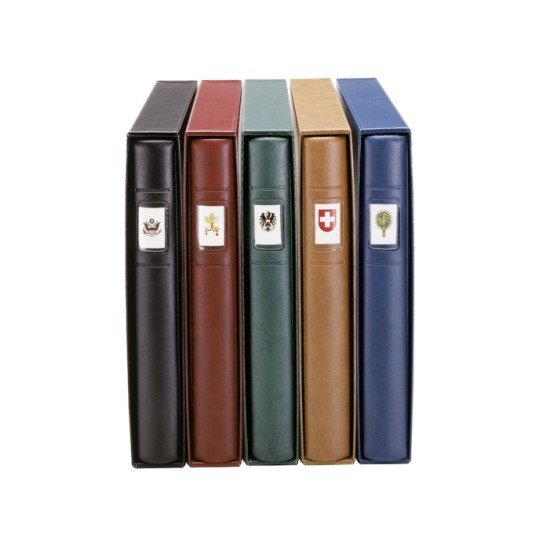 Lindner 1122-W Tapa de anillas Standard de 18 anillas. ROJA. 305 x 317 mm  . Juego Tapa+Estuche
