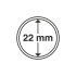 Leuchtturm 300053 cápsulas de monedas diámetro interior 22 mm