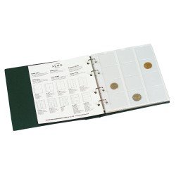 Leuchtturm 300115 Álbum para monedas NUMIS, incl. 5 hojas, verde