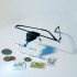 Leuchtturm 300142 Gafas lupa VISIR, incluye 3 lupas diferentes acoplables (1.5x, 2.5x y 3.5x) con LED