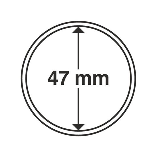 Leuchtturm 300829 cápsulas de monedas diámetro interior 47 mm