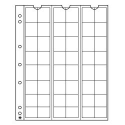Leuchtturm 301127 Hojas para monedas NUMIS, de 48 divisiones de 17 mm Ø