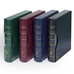 Leuchtturm 301687 Tapa de anillas GRANDE, diseño classic con cajetín protector, azul