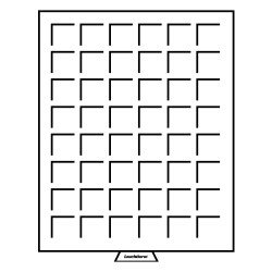 Leuchtturm 302202 Bandeja para monedas 48 divisiones esquinadas hasta 30 mm Ø, gris Leuchtturm 302202 Bandeja para monedas 48 divisiones esquinadas hasta 30 mm Ø, gris