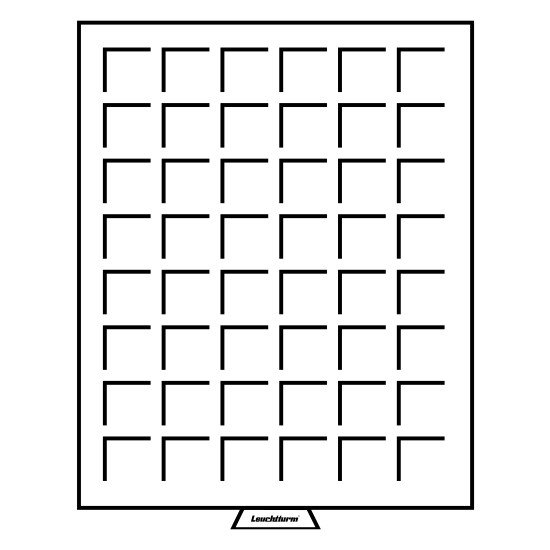 Leuchtturm 302202 Bandeja para monedas 48 divisiones esquinadas hasta 30 mm Ø, gris Leuchtturm 302202 Bandeja para monedas 48 divisiones esquinadas hasta 30 mm Ø, gris
