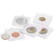 Leuchtturm 302360 Cartones de monedas MATRIX, blanco, diámetro 22,5 mm, autoadhesivos, 100 unidades Leuchtturm 302360 Cartones de monedas MATRIX, blanco, diámetro 22,5 mm, autoadhesivos, 100 unidades