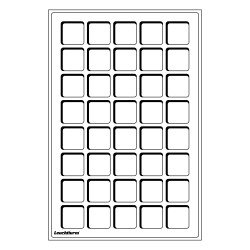 Leuchtturm 302392 Bandeja L para 40 monedas de 33 mm Ø, azul