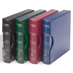 Leuchtturm 302402 Tapa de anillas EXCELLENT DE, en diseño clásico con cajetín protector, rojo