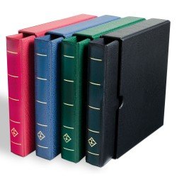 Leuchtturm 302912 Tapa de anillas OPTIMA F, con cajetín protector, azul